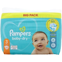 Pampers baby-dry Windeln Größe 3 (6-10 kg) Big Pack 80 Stück