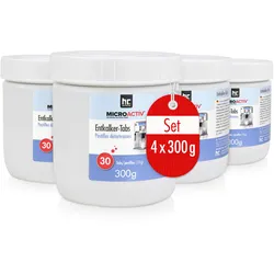 4 x 300 g Microactiv® Entkalker Tabs für Kaffeemaschinen & Haushaltsgeräte