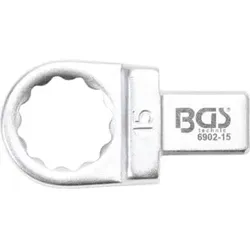 BGS Einsteck-Ringschlüssel 6902-15, 15 mm, Aufnahme 9 x 12 mm