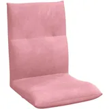 vidaXL Bodenstuhl 46 x 50 x 61 cm Rosa mit Kissen