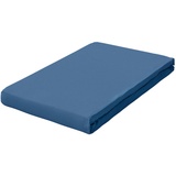 SCHLAFGUT Pure Topper Baumwolle 90 x 190 - 100 x 220 cm blue mid