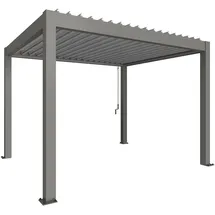 Biohort Pergola 3,68 x 3,12 m Grau/Silber-metallic