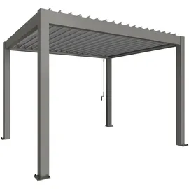Biohort Pergola 3,68 x 3,12 m Grau/Silber-metallic