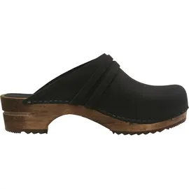 Sanita Wood-Ursana Open Clog Black Gr.37 | Schwarz 37