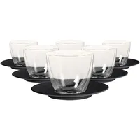 Villeroy & Boch Manufacture Rock Café au Lait-Set 6-tlg. schwarz