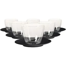 Villeroy & Boch Manufacture Rock Café au Lait-Set 6-tlg. schwarz