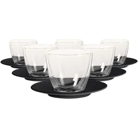 Villeroy & Boch Manufacture Rock Café au Lait-Set 6-tlg. schwarz