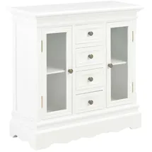 vidaXL Sideboard 70 x 28 x 70 cm Weiß