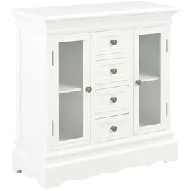 vidaXL Sideboard 70 x 28 x 70 cm Weiß