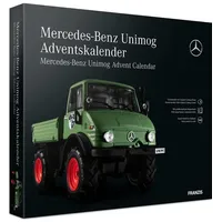 FRANZIS Adventskalender Mercedes-Benz Unimog U 406, 1977, 1:43 - Grün - Von 2021