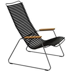 Outdoor Lounge Stuhl Click schwarz