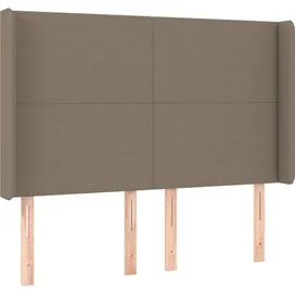 vidaXL Boxspringbett 140 x 200 cm Taupe