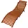 Garden Pleasure Nassau 186 x 55 x 60 cm braun/rot inkl. Auflage klappbar