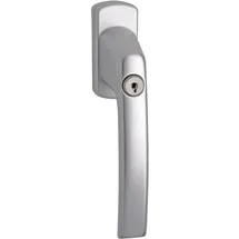 Maco Fenstergriff Harmony, Sperrzylinder, Vk 7x35 mm, silber eloxiert,