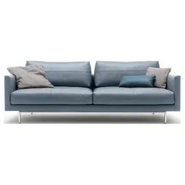 creation by rolf benz 4-Sitzer "CR.414, Designsofa, Loungesofa", blau (blaugrau), B:240cm H:91cm T:106cm, CREATION BY ROLF BENZ, Sofas, Wahlweise aus Leder oder Chenille