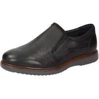 SIOUX Herren URAS Mokassin, Schwarz, 42 EU X-Weit