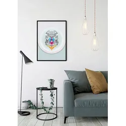 Bild KOMAR "Baboon", bunt (farbe bild(er): bunt), B:40cm H:50cm, Papier, Holz, Bilder, Wandbild zur Dekoration - ohne Rahmen