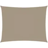 vidaXL Sonnensegel Oxford-Gewebe Rechteckig 3,5x5 m Taupe