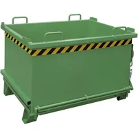 Bauer Südlohn Klappbodenbehälter SB 750, lackiert, Resedagrün
