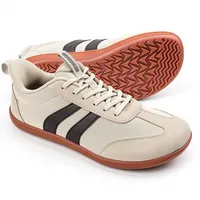 Sosenfer Barfußschuhe Herren Damen - Minimalistische Fitnessschuhe für Gym & Training - Weite Zehenbox - Wildleder & Mesh Atmungsaktiv - rutschfeste Hallenschuhe Slip On-KAQI-NJD-40 - 40 EU