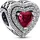 Pandora Funkelndes mehrstufiges Herz Rot 799218C02