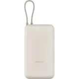 Xiaomi 33W integrated cable Powerbank (Akku) - Beige - 20000 mAh