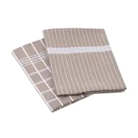 Gözze Geschirrtuch aus recycelter Faser mit Aufhängeschlaufe Taupe 50x70 cm