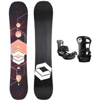 F2 FTWO Set Damen Snowboard Gipsy Schwarz/Orange 147cm +