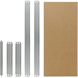 shelfplaza PRO Fachboden-Set 23x60 cm in verzinkt für PRO Schwerlastregale