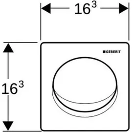Geberit UR-Strg. mit pneumatischer Spülausl.