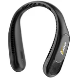 anysun Nackenventilator, Freihändiger Flügelloser Ventilator, Wiederaufladbar 6000 mAh Halsventilatoren, Kühlender Neck Fan, 3 Geschwindigkeiten, USB-Ventilatoren Geschenke für Männer, Frauen