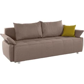 Collection AB Schlafsofa Kunstleder 2-Sitzer Braun