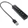 InLine InLine® USB Hub, 7 Port, schwarz, mit USB DC Kabel, schwarz