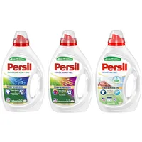 Persil Kraft-Gel Color & Universal & Sensitive Gel 3 x 20 WL (60WL) Feinwaschmittel (Spar-Set, [3-St. mit Tiefenrein Technologie & Flüssigwaschmittel für Allergiker & Babys)