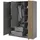 lookway Drehtürenschrank NELA 155 x 200 x 51 cm Grau