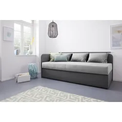 Polsterliege MAINTAL "Diana", grau (grau, anthrazit), B:93cm, Komplettbetten