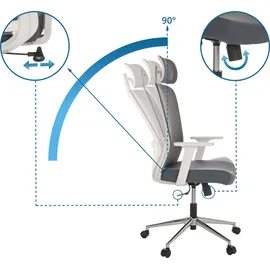 HJH Office Belaia W Stoff Grau