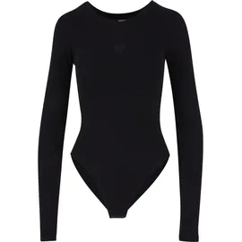 URBAN CLASSICS Ladies Stretch Jersey Longsleeve Body Frauen Langarmshirt schwarz L - L