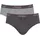 SLOGGI Start Midi C2P Boxerslips Grau / Schwarz XL 2er Pack