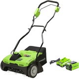 Greenworks 40V Akku Rasenlüfter , 3600 U/min, 36 cm Arbeitsbreite, 30 L Auffangbehälter OHNE Akku & Ladegerät, 3 Jahre Garantie G40DT35