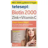 Merz Biotin 2000 Zink+ Vitamin C Tabletten 30 St.
