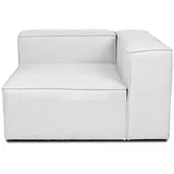 Home Deluxe Modulares Sofa VERONA -versch. Ausführungen - rechtes Ecksofa - hellgrau