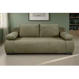 Collection AB Schlafsofa Polyester 2-Sitzer Grün