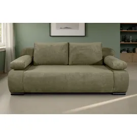 Collection AB Schlafsofa Polyester 2-Sitzer Grün
