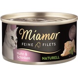 Miamor Dose Feine Filets Naturelle Huhn & Schinken 80 g (Menge: 24 je Bestelleinheit)