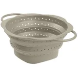 KOCHBLUME Faltsieb M Silikon taupe