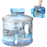 Porgeel Wasserkanister mit Hahn 2 Gallonen Wassertank Camping Wasserkrug BPA Wassertank mit Griff für klare Wasserspeicher Eimer für Outdoor Sportcamping