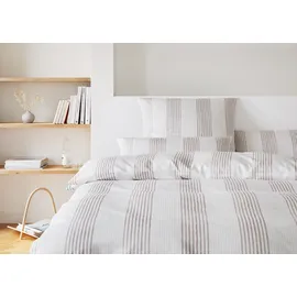 ELEGANTE Capri Gestreift Sand 135 x 200 cm + 80 x 80 cm