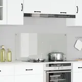 vidaXL Küchenrückwand Transparent 110x50x0,6 cm Hartglas
