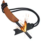 Feuerstahl Feuerstein, Fire Starter, Fire Rod & Fire Striker with Premium Quality Magnesium Rod, Geeignet für Outdoor-, Überlebens- und Dschungelabenteuer